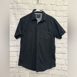 Mens Rugby University Short Sleeve Button Down Shirt